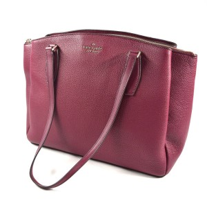 kate spade / ケイトスペード ◆トートバッグ/モネ/レザー/レッド WKRU6948 【バッグ/バック/BAG/鞄/カバン】 【中古】 