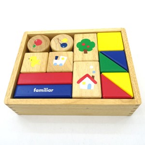 familiar / ファミリア ◆つみき 木製玩具 知育教材 子供用品【中古】 