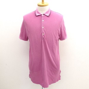 MONCLER / モンクレール ◆ポロシャツ/MAGLIA POLO MANICA CORTA/ピンク/サイズL 131-091-83016-00 メンズ【古着】 【中古】 