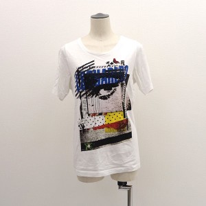 DSQUARED2 / ディースクエアード ◆半袖シャツ/プリント/ホワイト/サイズS S75GC0808 レディース 【古着】 【中古】 