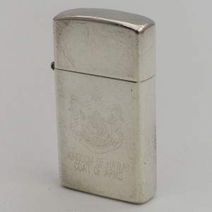 Zippo / ジッポ ◆ライター/スリム/スターリング/STERLING/KINGDOM OF HAWAII COAT OF ARMS メンズファッション 【中古】 