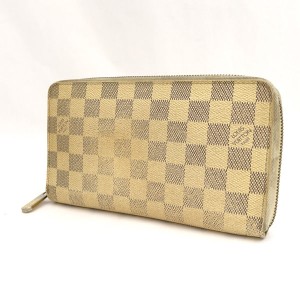 LOUIS VUITTON / ルイヴィトン ◆ジッピー・オーガナイザー ラウンドファスナー長財布 アズール N60012【ウォレット】【中古】