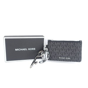 MICHAEL KORS / マイケルコース ◆コインケース/ロゴ/ブラック/キーリング＆タッチペン 36H1LGFU1B メンズファッション 【中古】