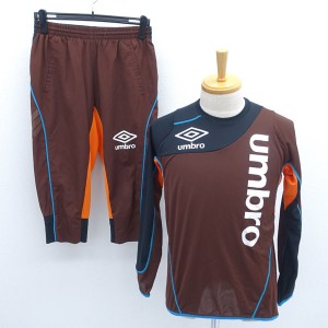 UMBRO / アンブロ ◆セットアップ/プラクティスシャツ＆パンツ/ブラウン/サイズS/M UFA7266 メンズファッション【中古】 