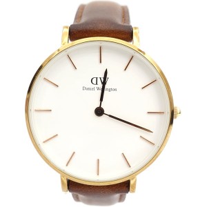 Daniel Wellington / ダニエル ウェリントン ◆レディースウォッチ/腕時計/レザーベルト/稼働品 B32RW29  【アナログ】 【中古】