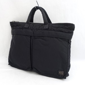 PORTER / ポーター ◆ブリーフケース/タンカー/ハンドバッグ/ブラック　 メンズファッション【バッグ/BAG/鞄/カバン】 【中古】 