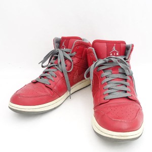 NIKE / ナイキ ◆AIR JORDAN 1 PHAT/エアジョーダン 1 ファット/レッド 364770-602 メンズファッション 【中古】 