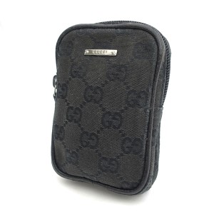 GUCCI / グッチ ◆シガレットケース GGキャンバス ブラック 115249 002404 ブランド【中古】 