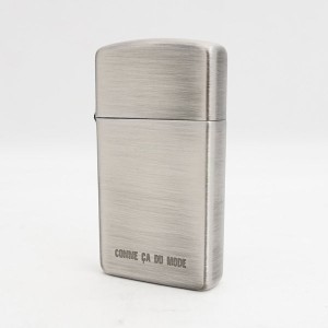 Zippo / ジッポ ◆オイルライター/スリム/COMME CA DU MODE/ロゴ/2000年製 メンズファッション【喫煙具/煙草/タバコ】 【中古】 