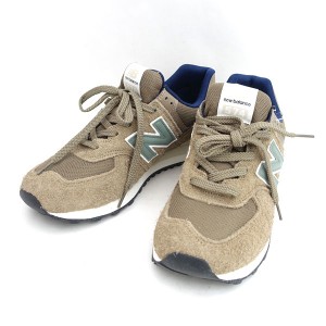 new balance / ニューバランス ◆スニーカー/574/ブラウン/28ｃｍ/タグ付き U574SBB メンズファッション【メンズ】 【中古】 