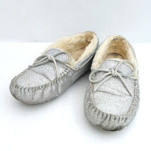 UGG / アグ ◆モカシン/ダコタ スパークル//シルバーカラー/25ｃｍ 1100178 【靴/クツ/シューズ/SHOES】 【中古】 