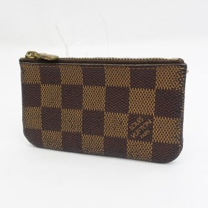 LOUIS VUITTON / ルイヴィトン ◆ポシェット・クレ コインケース キーリング付き ダミエ N62658【財布/ウォレット】【中古】