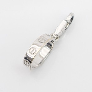 Cartier / カルティエ ◆750 WG ミニ ベビー ラブチャーム ペンダントトップ K18WG 【ネックレス/トップ/アクセサリー】【中古】