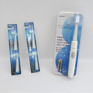OMRON / オムロン ◆音波式電動歯ブラシ 替えブラシ2セット付き HT-B201 家電【未使用】 