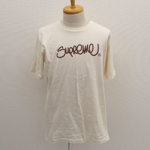 Supreme / シュプリーム ◆Tシャツ/Handstyle Tee/ハンドスティル/ベージュ/サイズM メンズファッション【メンズ】 【中古】 