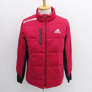 adidas / アディダス ◆中綿ジャケット/ロゴ/レッド/サイズL A02011 メンズファッション【メンズ/MEN/男性/ボーイズ】 【中古】 