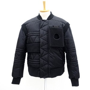 MONCLER×CRAIG GREEN  ◆ダウンジャケット/RICHIE GIUBBOTTO/ワッペン/ブラック/2 C209H4030405  メンズファッション 【中古】 