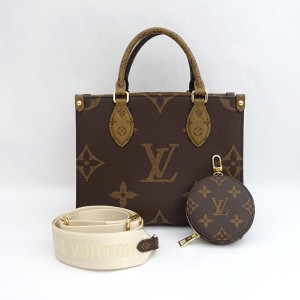 LOUIS VUITTON / ルイヴィトン ◆ジャイアントモノグラム オンザゴーPM リバース 2WAY M46373 ブランド【バッグ/鞄】【未使用】