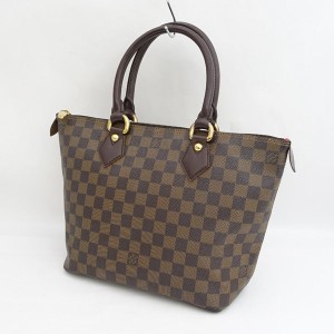 LOUIS VUITTON / ルイヴィトン ◆サレヤPM ダミエ エベヌ ハンドバッグ トートバッグ ブラウン N51183 ブランド【バッグ】