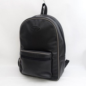 DIESEL / ディーゼル ◆リュック/バックパック/Dロゴ/合皮/ブラック メンズファッション【バック/BAG/鞄/カバン】 【中古】 