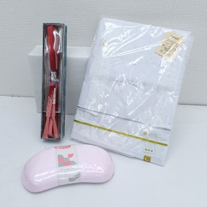 ◆【雑貨】組紐　帯まくら　襦袢（Lサイズ）　3点セット 生活雑貨【未使用】 