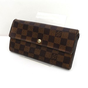 LOUIS VUITTON / ルイヴィトン ◆ポルトフォイユ・サラ 二つ折り長財布 ダミエ N61734 【財布/サイフ/ウォレット】 【中古】 