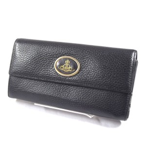 Vivienne Westwood / ヴィヴィアンウエストウッド ■長財布 ブラック ブランド【財布/サイフ/ウォレット/wallet】 【中古】 