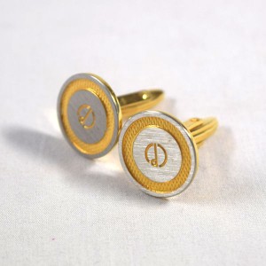 DUNHILL / ダンヒル ■カフス シルバー ゴールド ブランド【アクセサリー】 【中古】 