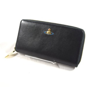 Vivienne Westwood / ヴィヴィアンウエストウッド ■ORB ラウンドファスナー長財布 ナッパレザー 【財布/ウォレット】【中古】