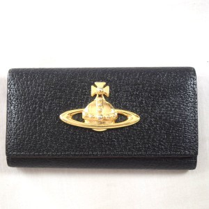 Vivienne Westwood / ヴィヴィアンウエストウッド ■EXECUTIVE 4連キーケース レザー 黒 ブランド【KEY/キー/鍵】 【中古】 