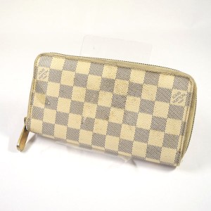 LOUIS VUITTON / ルイヴィトン ■ダミエアズール ジッピーウォレット 長財布　白×青 N60019 ブランド 【中古】 