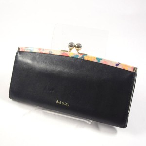 Paul Smith / ポールスミス ■がま口長財布 レザー ブラック ブランド【財布/サイフ/ウォレット/wallet/コイン】 【中古】 