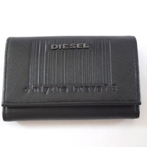 DIESEL / ディーゼル ■６連キーケース レザー ブラック キーホルダー付き ブランドB【KEY/キー/鍵】 【中古】 