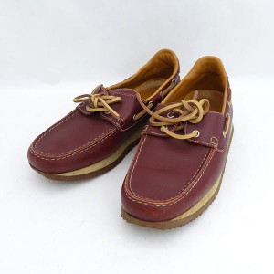 HERMES / エルメス ■デッキシューズ  ラバー ブラウン　371/2 【靴/クツ/シューズ/SHOES】 【中古】 