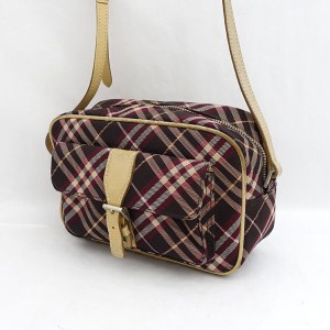 BURBERRY BLUE LABEL / バーバリーブルーレーベル ■ショルダーバッグ キャンバス レザー ブランド【BAG/鞄/カバン】 【中古】 