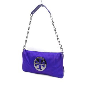 TORY BURCH / トリーバーチ ■ショルダーバッグ ワンショルダー チェーン パープル シルキー ブランド【バッグ/鞄】 【中古】 