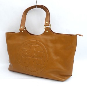 TORY BURCH / トリーバーチ ■トートバッグ セミショルダー レザー ライトブラウン ブランド【バッグ/鞄/カバン】 【中古】 