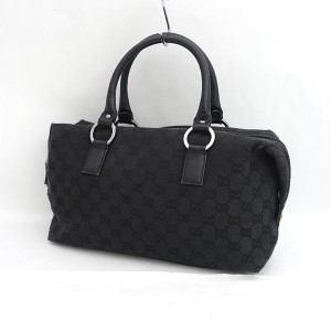 GUCCI / グッチ ■GG ハンドバッグ ブラック キャンバス 113-009 -2684 ブランド【バッグ/バック/BAG/鞄/カバン】 【中古】 