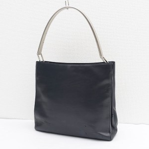 PRADA / プラダ ■ ハンドバッグ  レザー ブラック メタルハンドル ブランド【バッグ/バック/BAG/鞄/カバン】 【中古】 