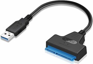 サムコス SATA USB 3.0 変換アダプター 2.5インチ SSD/HDD用 SATAケーブル 5Gbps 高速 SATA3 コンバーター USB3.0 2TB SSD/HDD 外付け 変