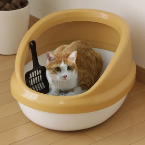 アイリスオーヤマ ペット用品・ペットフード トイレ ネコのトイレハーフカバー / 生活雑貨 犬猫用品 トレー・トイレ