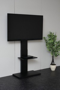 壁掛け風テレビ台 ハイ ブラック / 家具・インテリア 収納家具