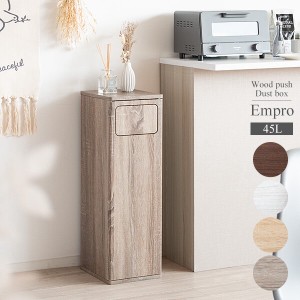  木製プッシュダストボックス Empro DB-800 / 家具・インテリア インテリア雑貨 ゴミ箱