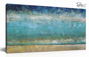 BWA114 アートパネル 水辺の抽象 100x50cm 抽象画 絵画 和モダン 和風 壁掛け アート 北欧 海 青 / 家具・インテリア インテリアアート 