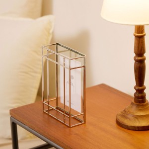 アウトラインの立体フォトフレーム(2サイズ・2色)/鉄 ガラス 写真立て / 家具・インテリア インテリア雑貨
