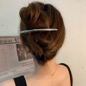 メタル ヘア バレッタ アクセサリー バレッタ シルバー ゴールド / ファッション アクセサリー・ジュエリー ヘアアクセサリー