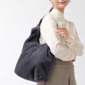 ファーの2WAYバッグ コットニー(3色)/フェイクファー 肩掛け 手提げ / ファッション バッグ・財布 ハンドバッグ