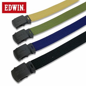 EDWIN ブラックバックル GIデザインベルト / ファッション 服飾雑貨 ベルト・バックル