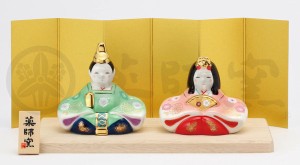  ひな祭り 「置物とインテリア」雛人形 彩絵 座雛(華小紋) / 家具・インテリア インテリア雑貨 置物・オブジェ 人物