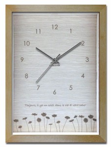 ナチュラルテイストのインテリアクロック Flower(花) / 家具・インテリア 掛置時計 掛時計